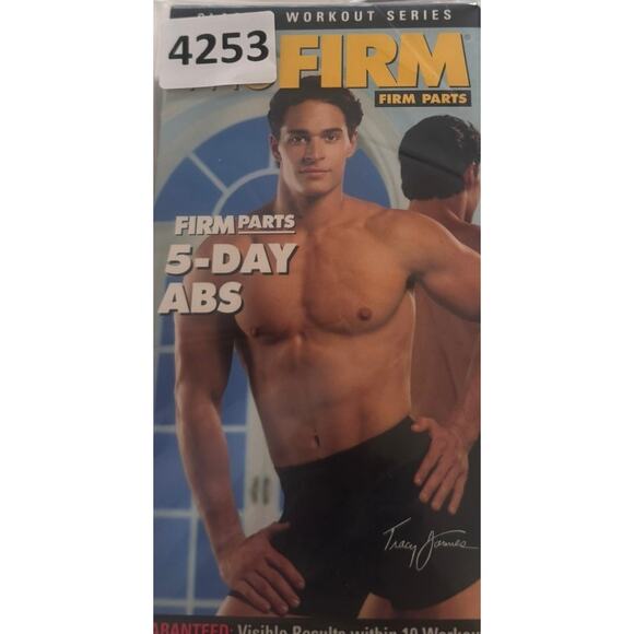 The Firm VHS Cassette Tape Firm Parts 5 Day Abs Guest Trainer Tracy James - Picture 4 of 4